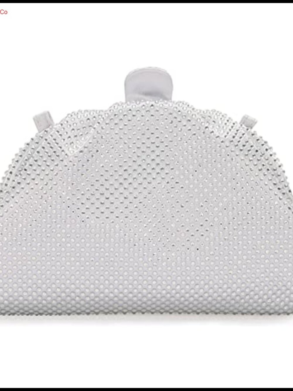 Rhinestone Pleated Crystal Frame Clutch Evening Bag